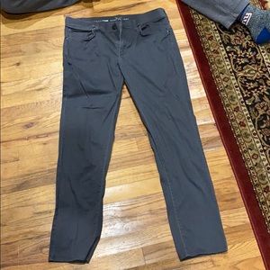 Slim straight pants